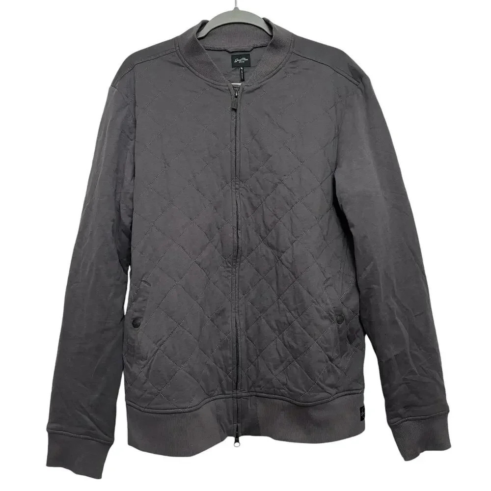 Good Man men’s NWT’s Quilted Premium Jersey Mayfair Bomber Jacket. Size XL